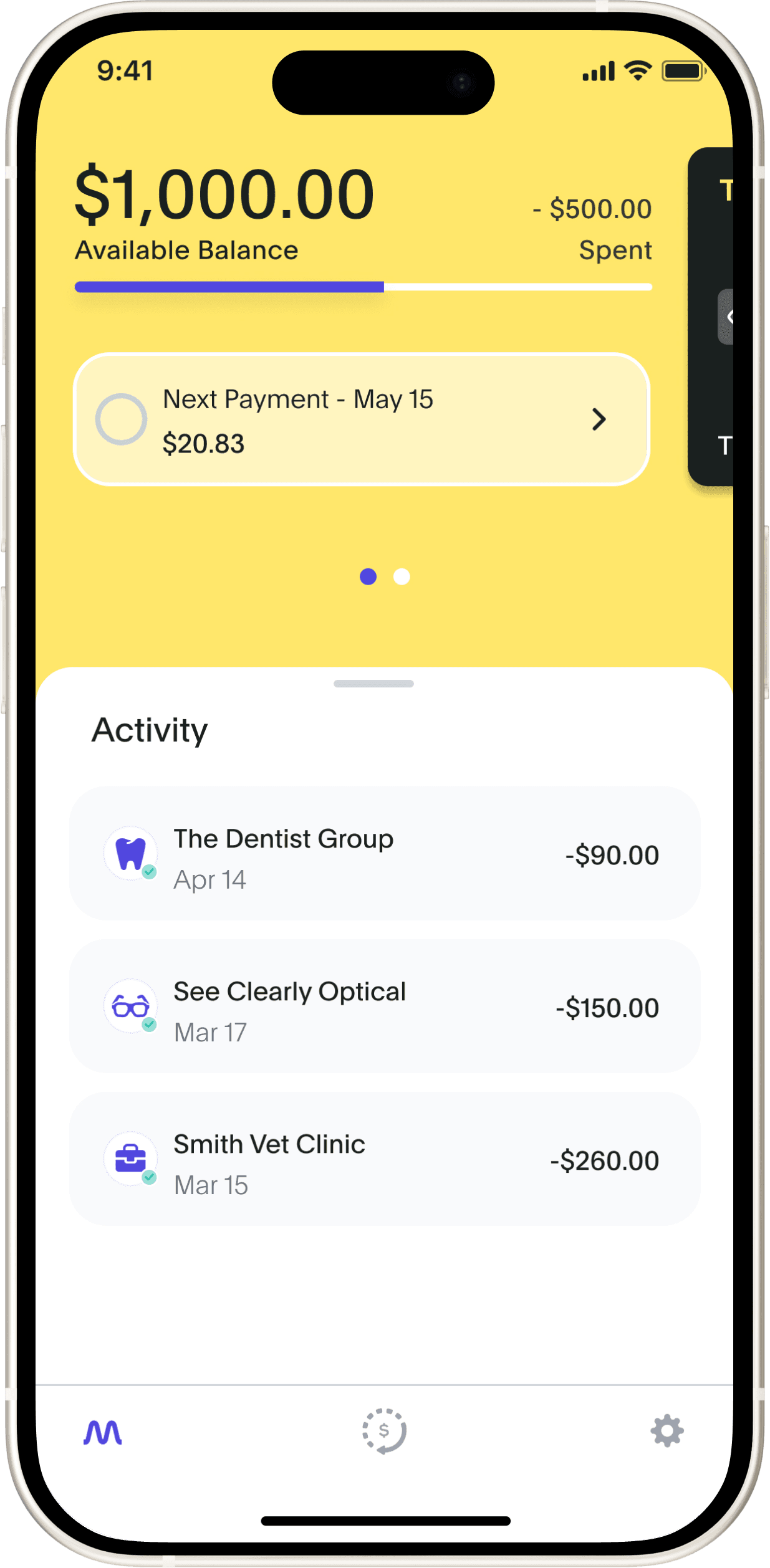 Texicare Product Screen
