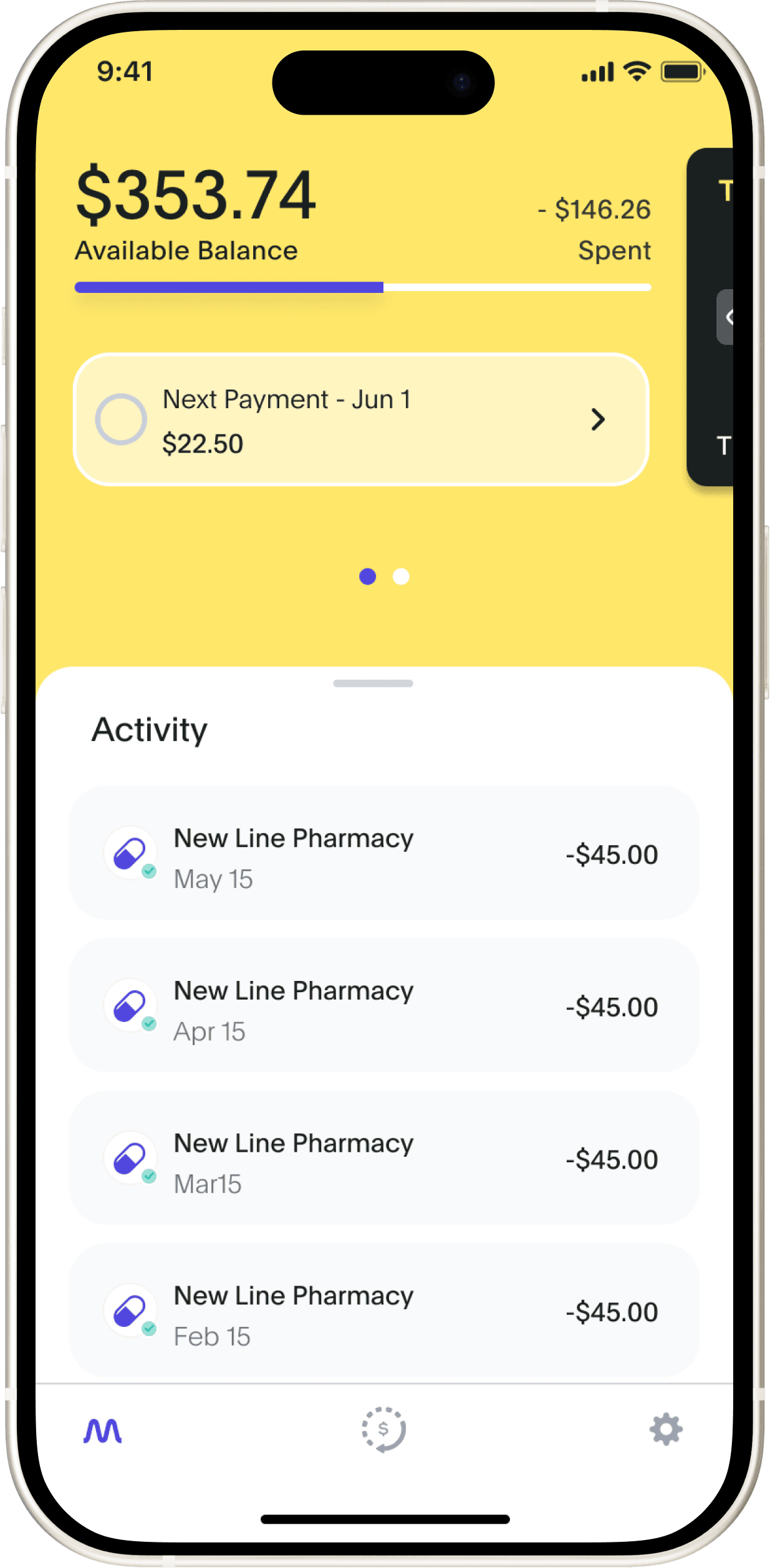 TempoPay Rx Screen